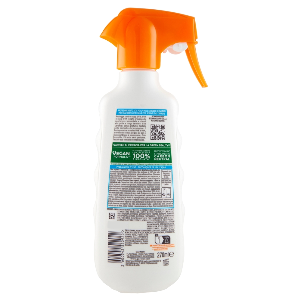 Garnier Ambre Solaire Advanced Sensitive Kids Gachette Ceramide Protect 270 ml